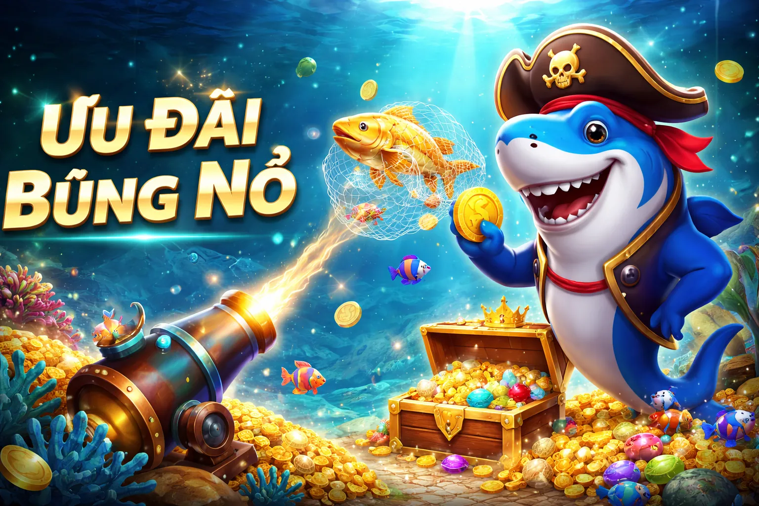 Thế giới bắn cá 1bwm đầy màu sắc